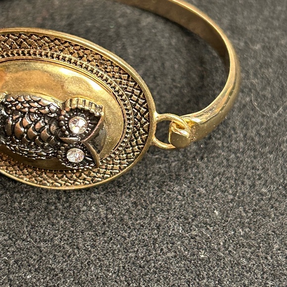 Vintage- Owl clamp closure bracelet - Picture 4 of 5